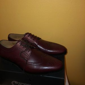 Burgundy Wingtip Dress Shoes Size 11.5